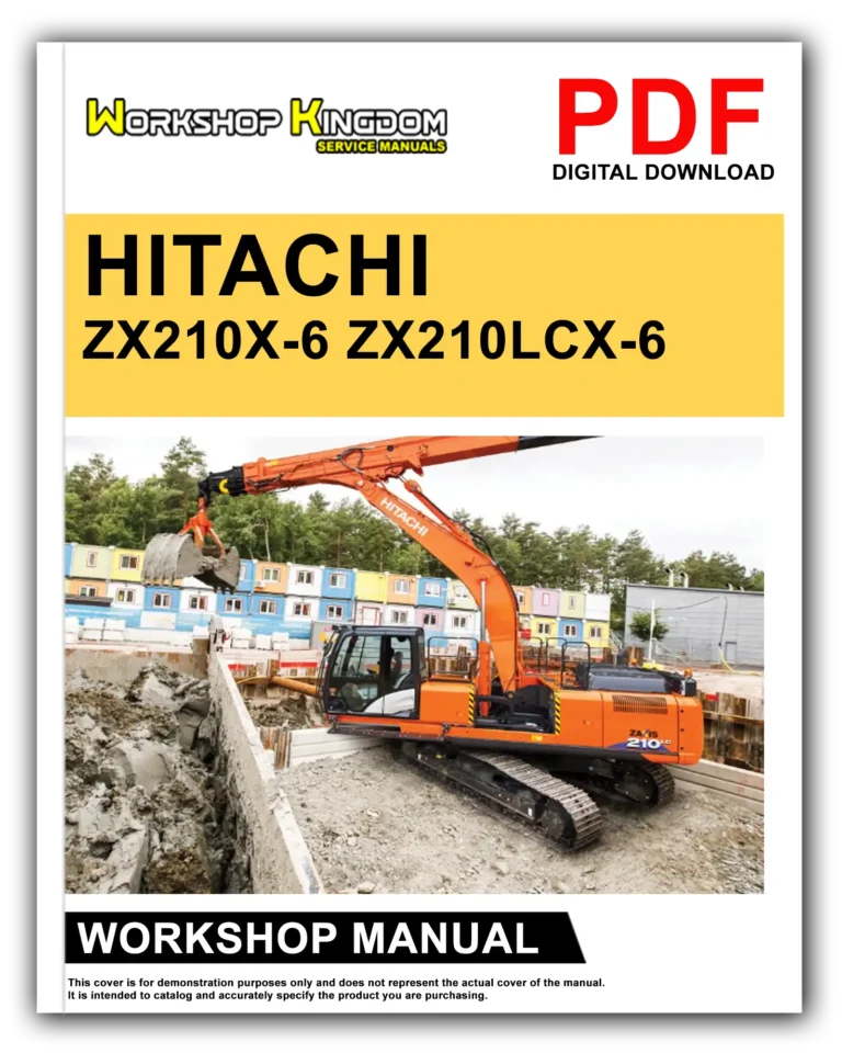HITACHI ZX210-6 ZX210-6 ZX210LC-6 ZX210LCN-6 ZX240N-6 Workshop Repair Service Manual – English – PDF Download