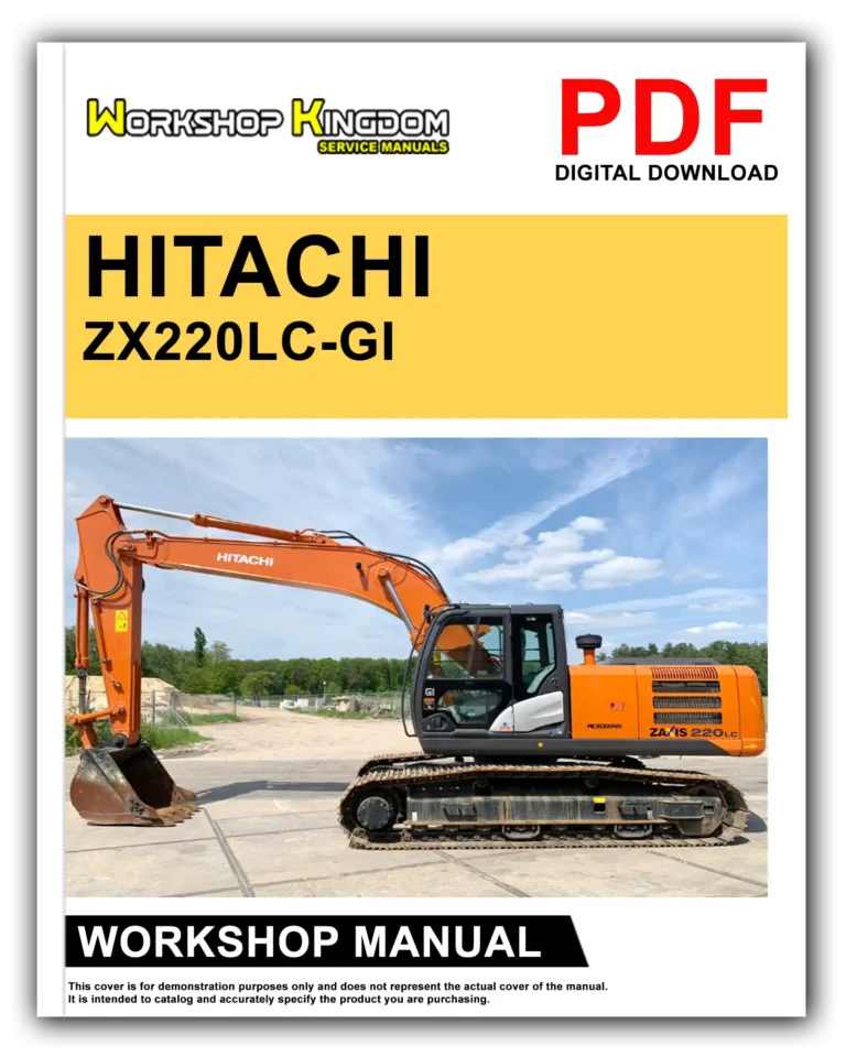 HITACHI ZX220LC-GI Workshop Repair Service Manual – English – PDF Download