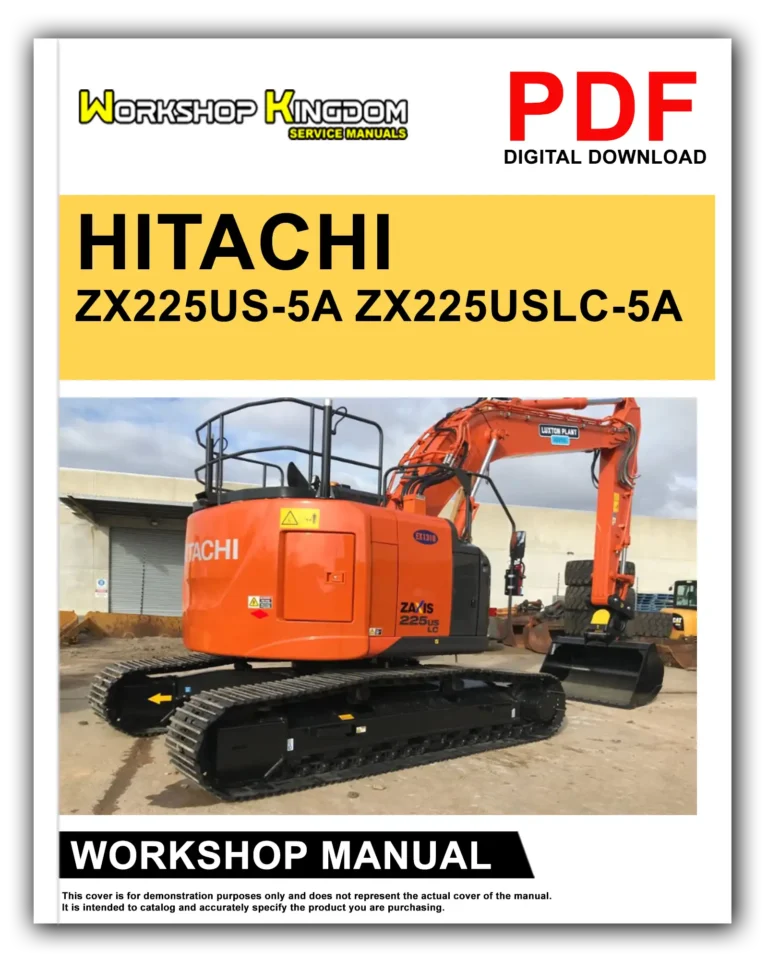 HITACHI ZX225US-5A ZX225USLC-5A Workshop Repair Service Manual – English – PDF Download