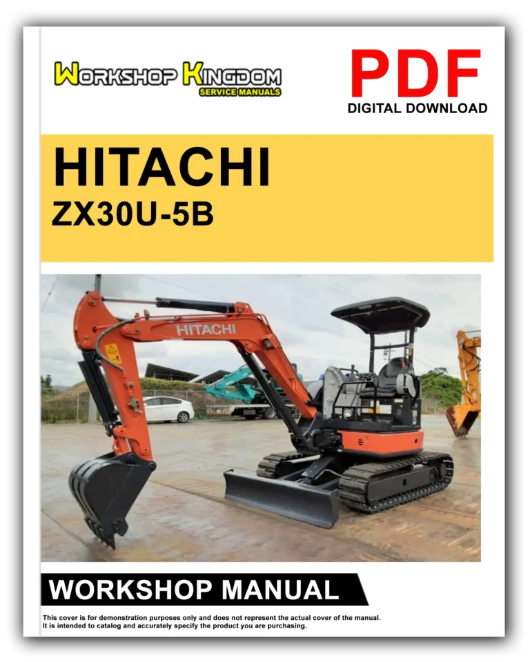 HITACHI ZX30U-5B Workshop Repair Service Manual – English – PDF Download