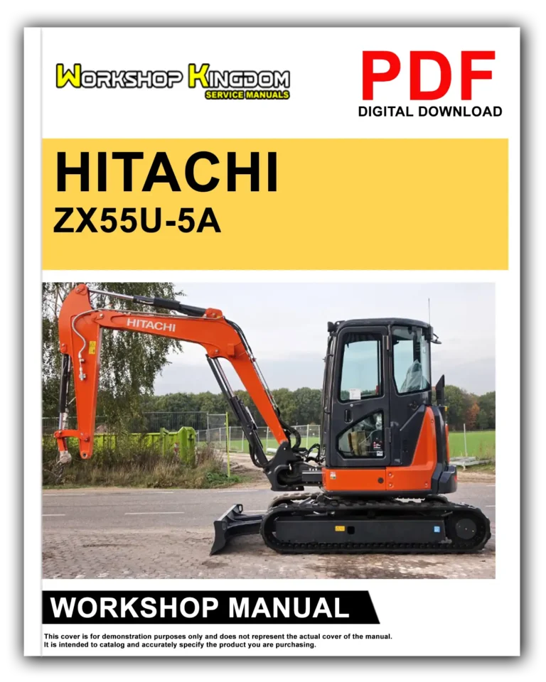 HITACHI ZX55U-5A Workshop Repair Service Manual – English – PDF Download
