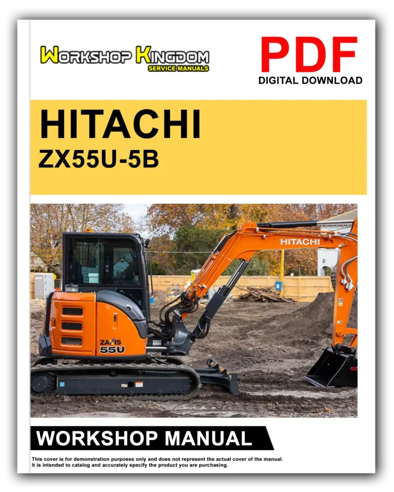 HITACHI ZX55U-5B Workshop Repair Service Manual – English – PDF Download