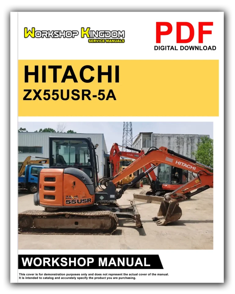 HITACHI ZX55USR-5A Workshop Repair Service Manual – English – PDF Download