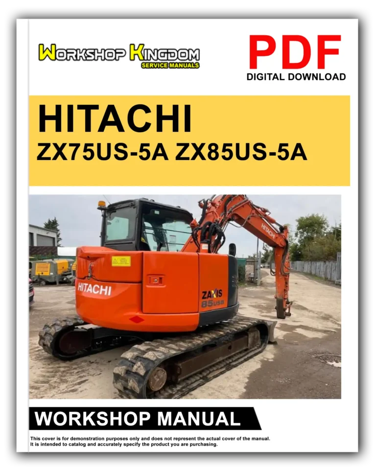 HITACHI ZX75US-5A ZX85US-5A Workshop Repair Service Manual – English – PDF Download