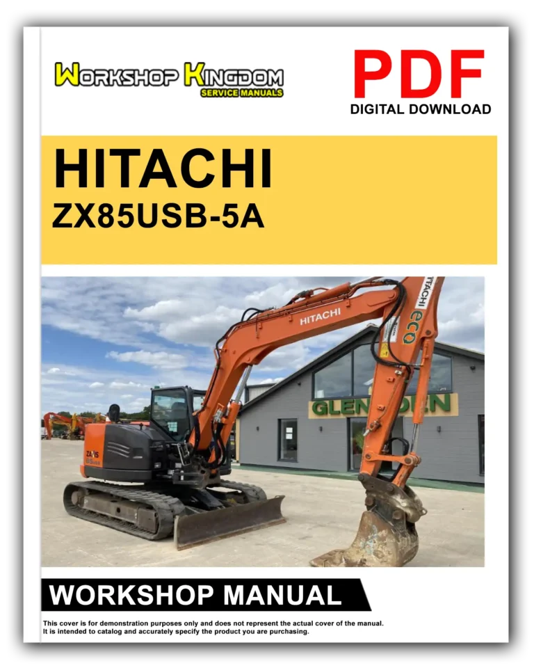 HITACHI ZX85USB-5A Workshop Repair Service Manual – English – PDF Download