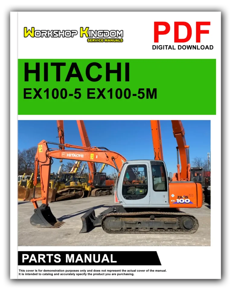 HITACHI EX100-5, EX100-5M Spare Parts Catalogue Manual – English – PDF Download