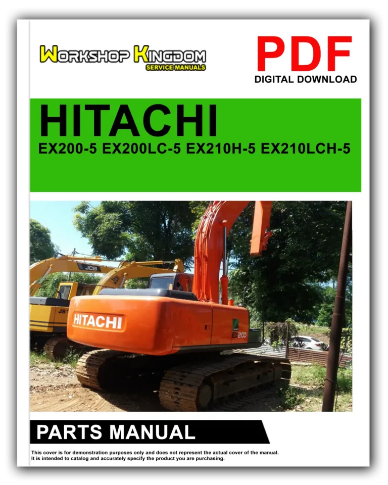 HITACHI EX200-5 EX200LC-5 EX210H-5 EX210LCH-5 Spare Parts Catalogue Manual – English – PDF Download