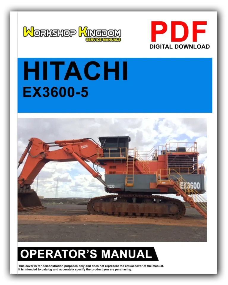 HITACHI EX3600-5 Operator’s Manual – English – PDF Download