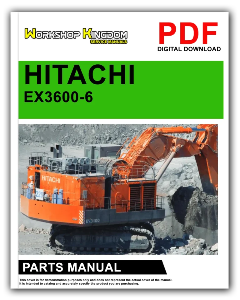 HITACHI EX3600-6 Spare Parts Catalogue Manual – English – PDF Download