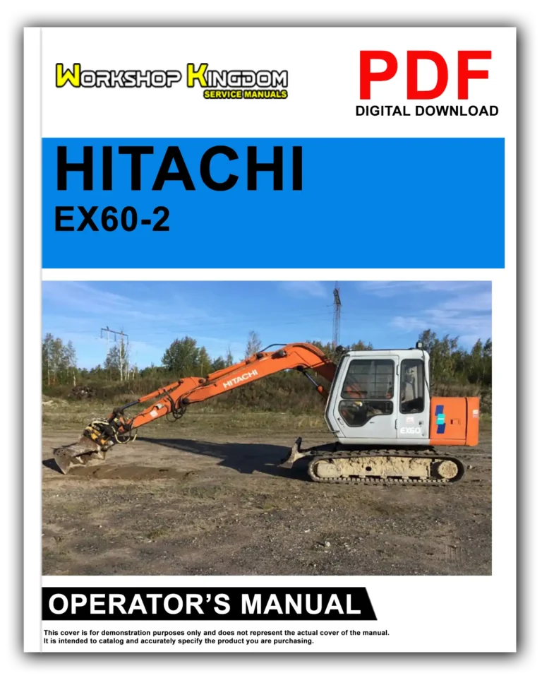 HITACHI EX60-2 Operator’s Manual – English – PDF Download
