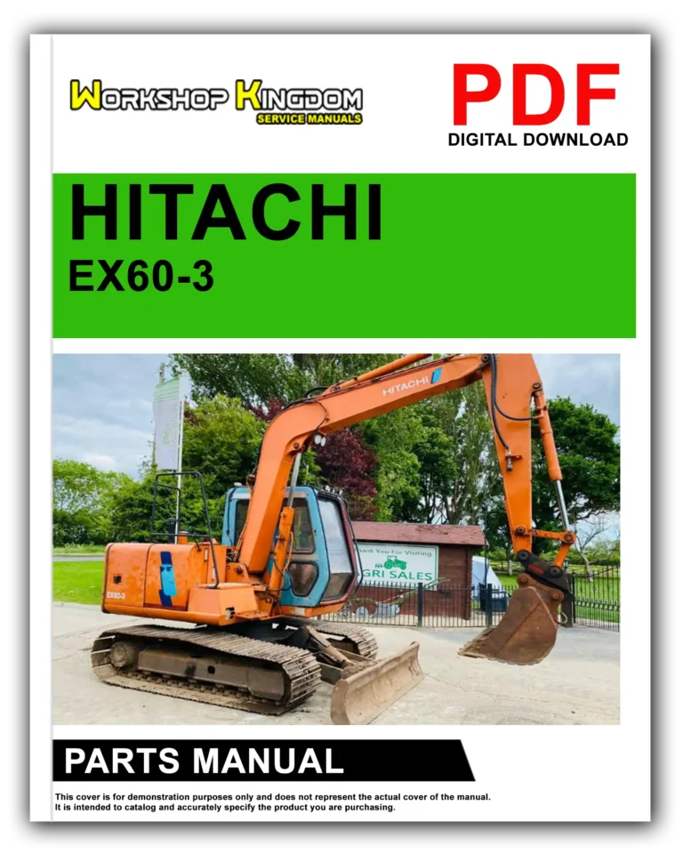 HITACHI EX60-3 Spare Parts Catalogue Manual – English – PDF Download