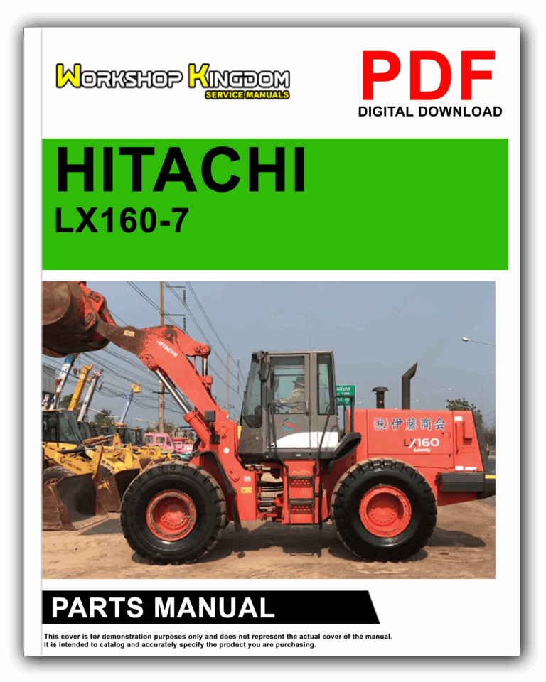HITACHI LX160-7 Spare Parts Catalogue Manual – English – PDF Download
