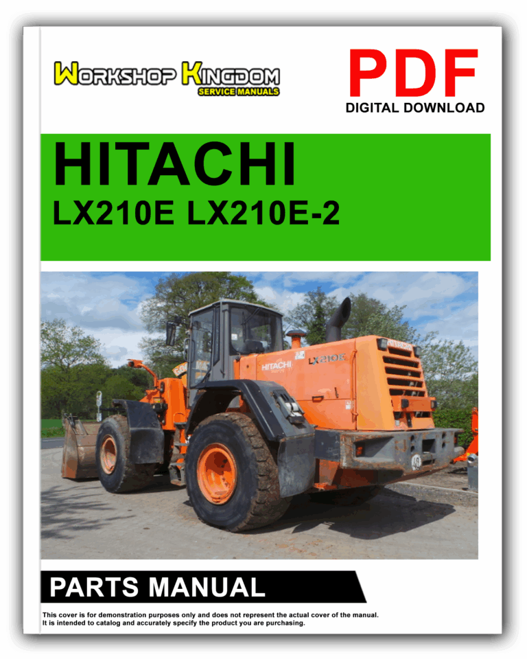HITACHI LX210E LX210E-2 Spare Parts Catalogue Manual – English – PDF Download