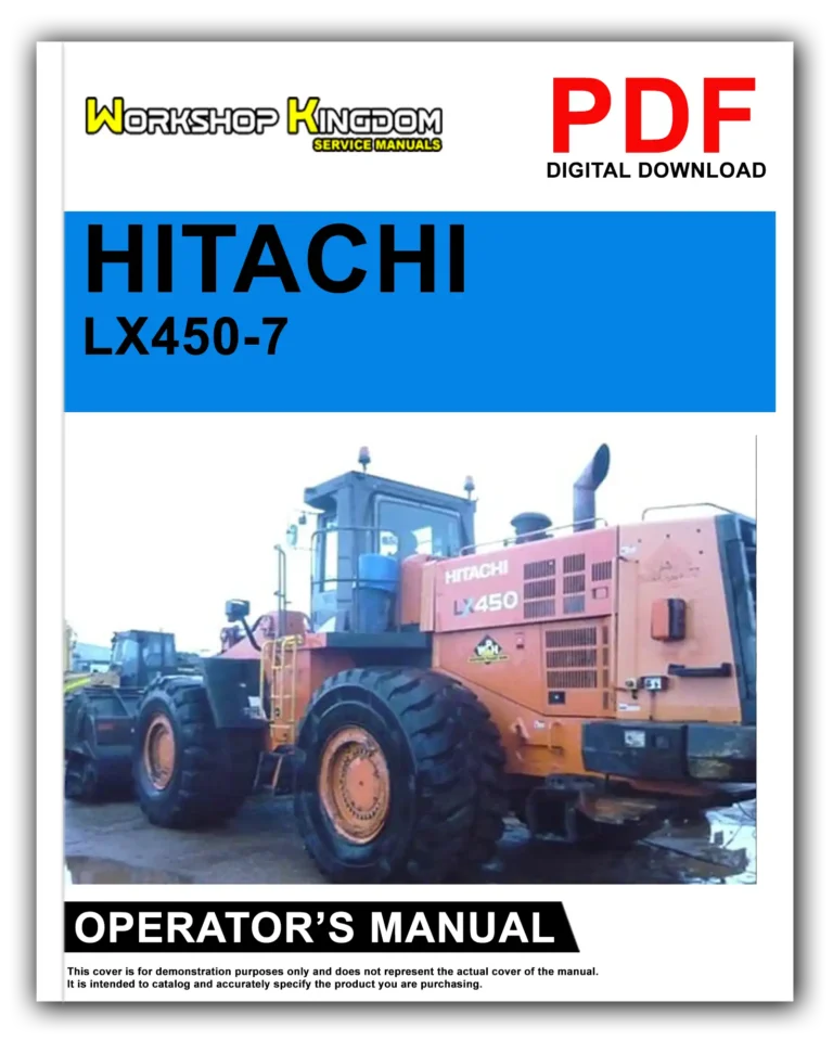 HITACHI LX450-7 Operator’s Manual – English – PDF Download