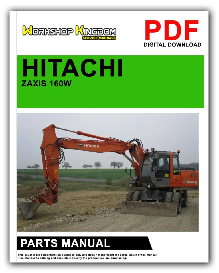HITACHI ZAXIS 160W Spare Parts Catalogue Manual – English – PDF Download