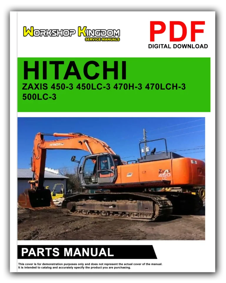 HITACHI ZAXIS 450-3 450LC-3 470H-3 470LCH-3 500LC-3 520LCH-3 470R-3 470LCR-3 520LCR-3 Spare Parts Catalogue Manual – English – PDF Download