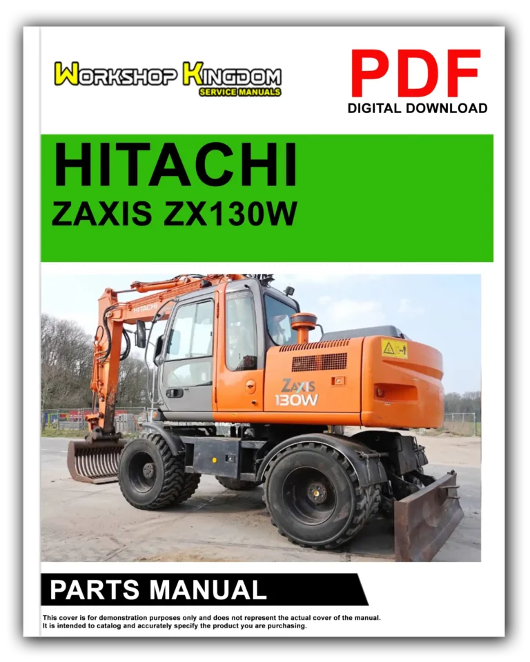 HITACHI ZAXIS ZX130W Spare Parts Catalogue Manual – English – PDF Download