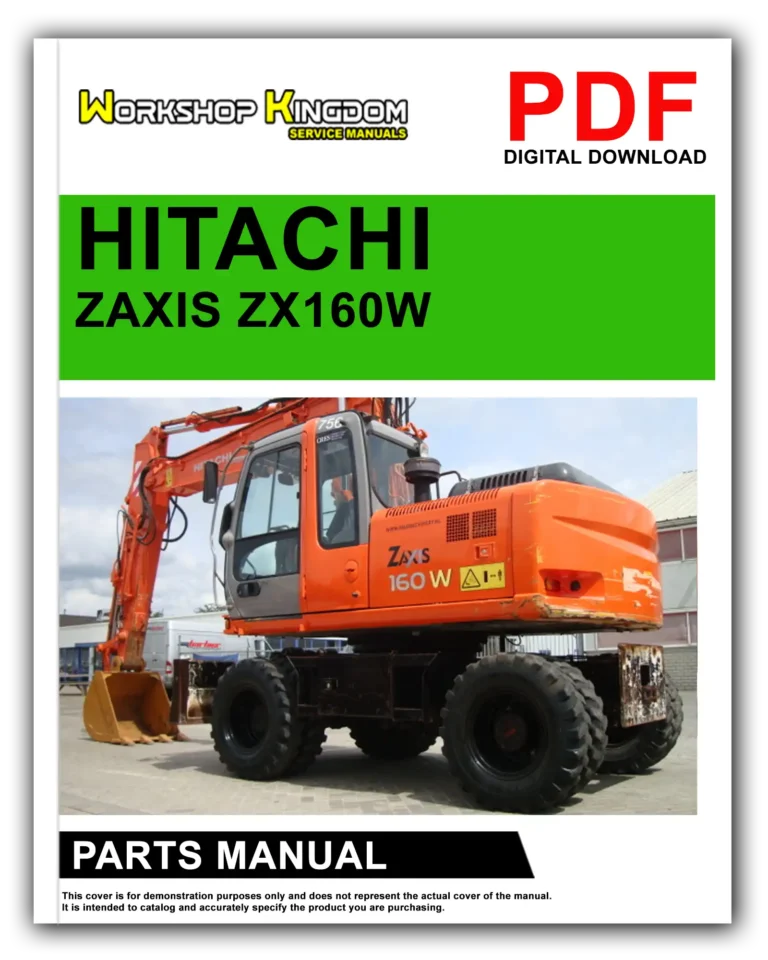 HITACHI ZAXIS ZX160W Spare Parts Catalogue Manual – English – PDF Download