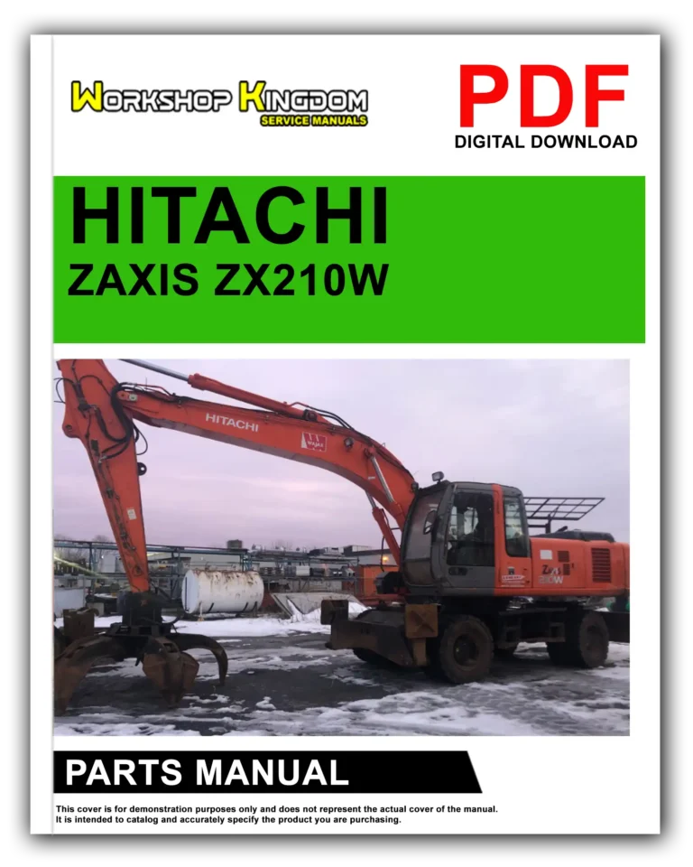 HITACHI ZAXIS ZX210W Spare Parts Catalogue Manual – English – PDF Download