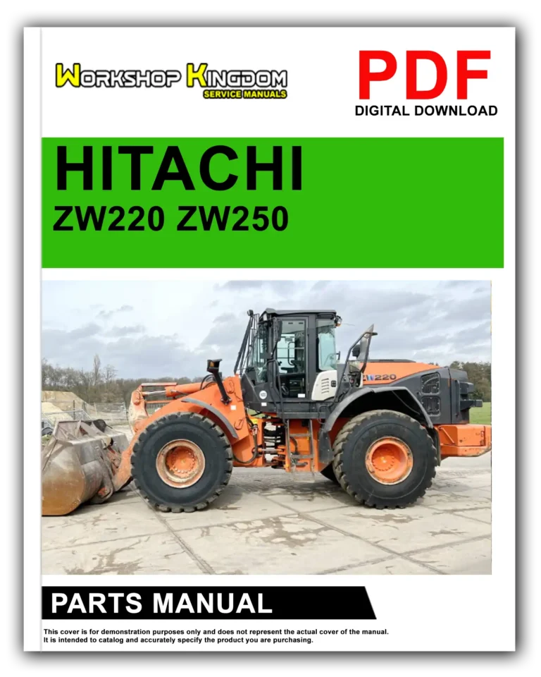 HITACHI ZW220 ZW250 Spare Parts Catalogue Manual – English – PDF Download