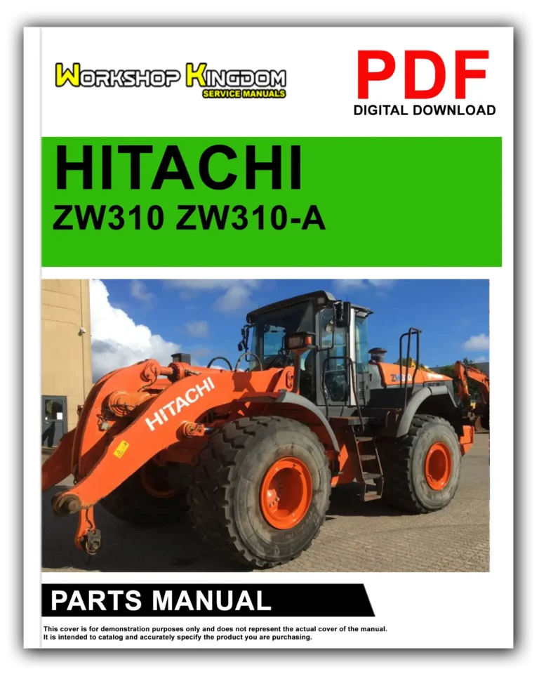 HITACHI ZW310 ZW310-A Spare Parts Catalogue Manual – English – PDF Download