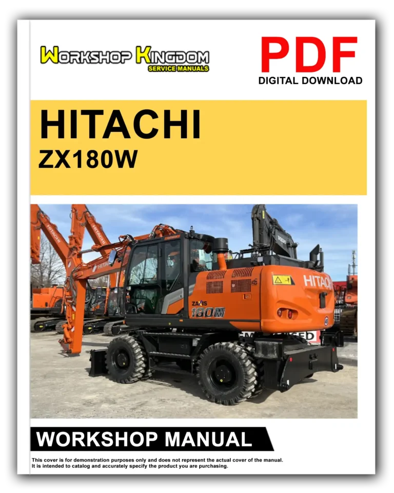 HITACHI ZX180W Workshop Repair Service Manual – English – PDF Download