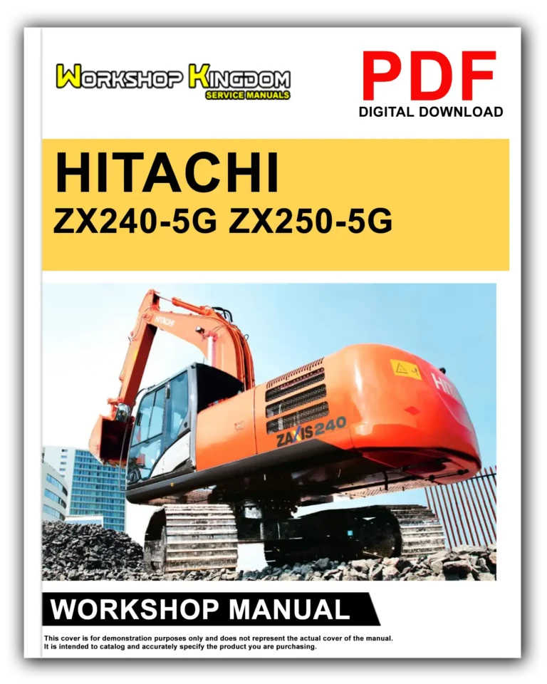 HITACHI ZX240-5G 250-5G Workshop Repair Service Manual – English – PDF Download