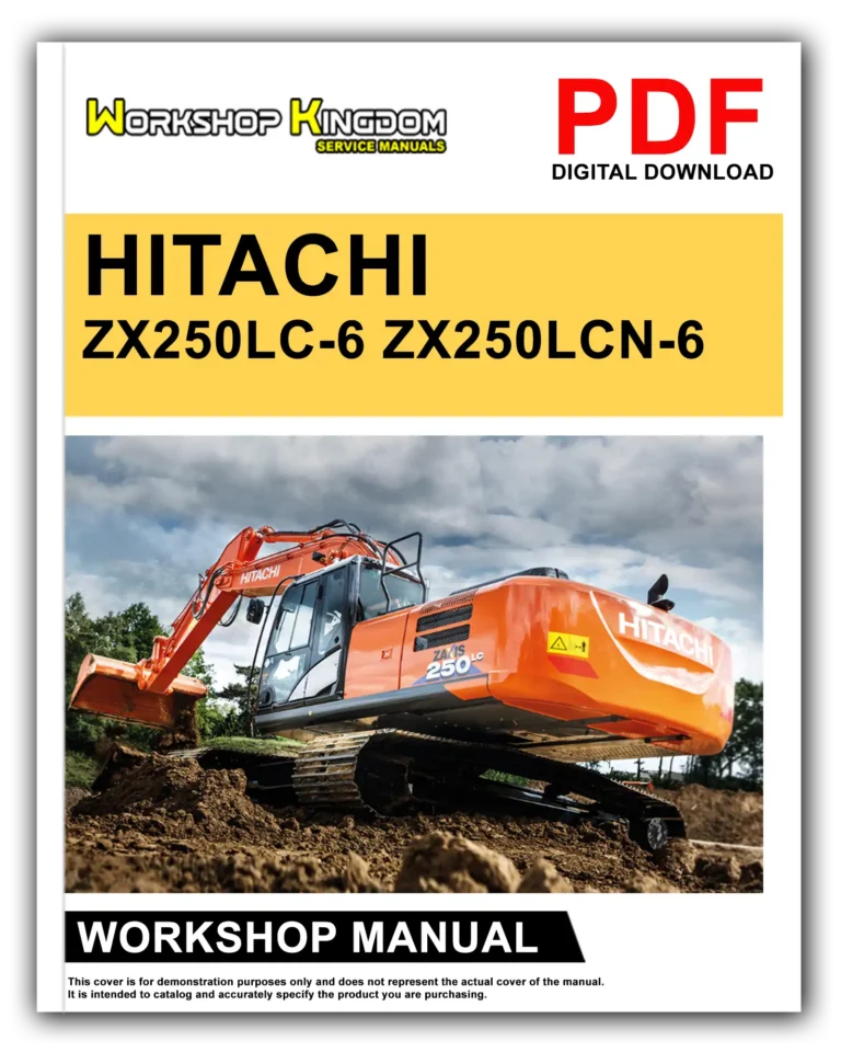 HITACHI ZX250LC-6, ZX250LCN-6 Workshop Repair Service Manual – English – PDF Download
