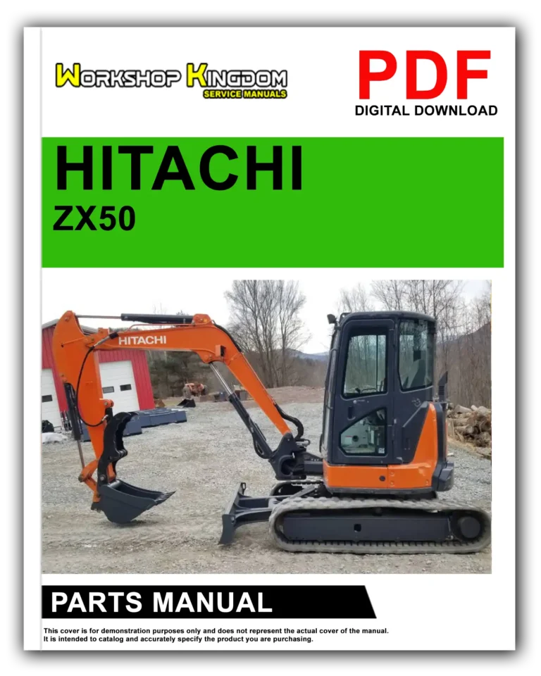 HITACHI ZX50 Spare Parts Catalogue Manual – English – PDF Download