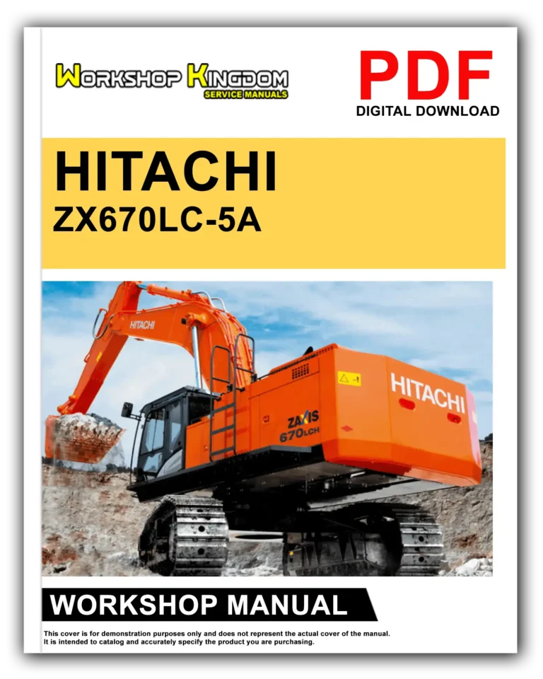 HITACHI ZX670LC-5A, ZX670LCH-5A Workshop Repair Service Manual – English – PDF Download