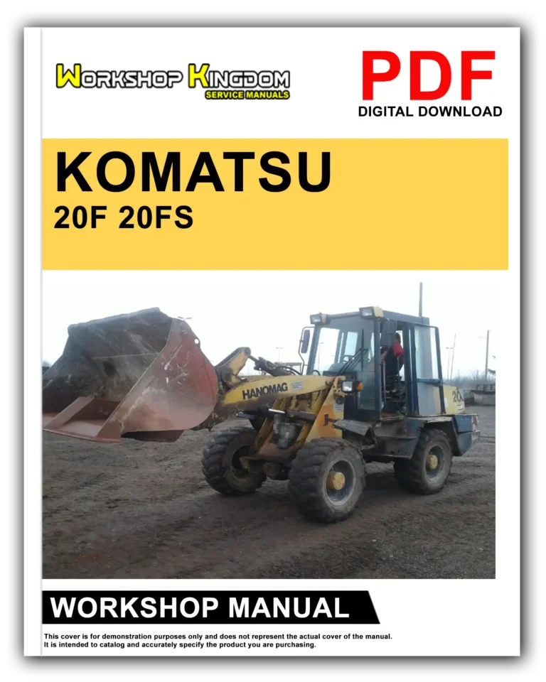 KOMATSU 20F 20FS Workshop Repair Service Manual – English – PDF Download