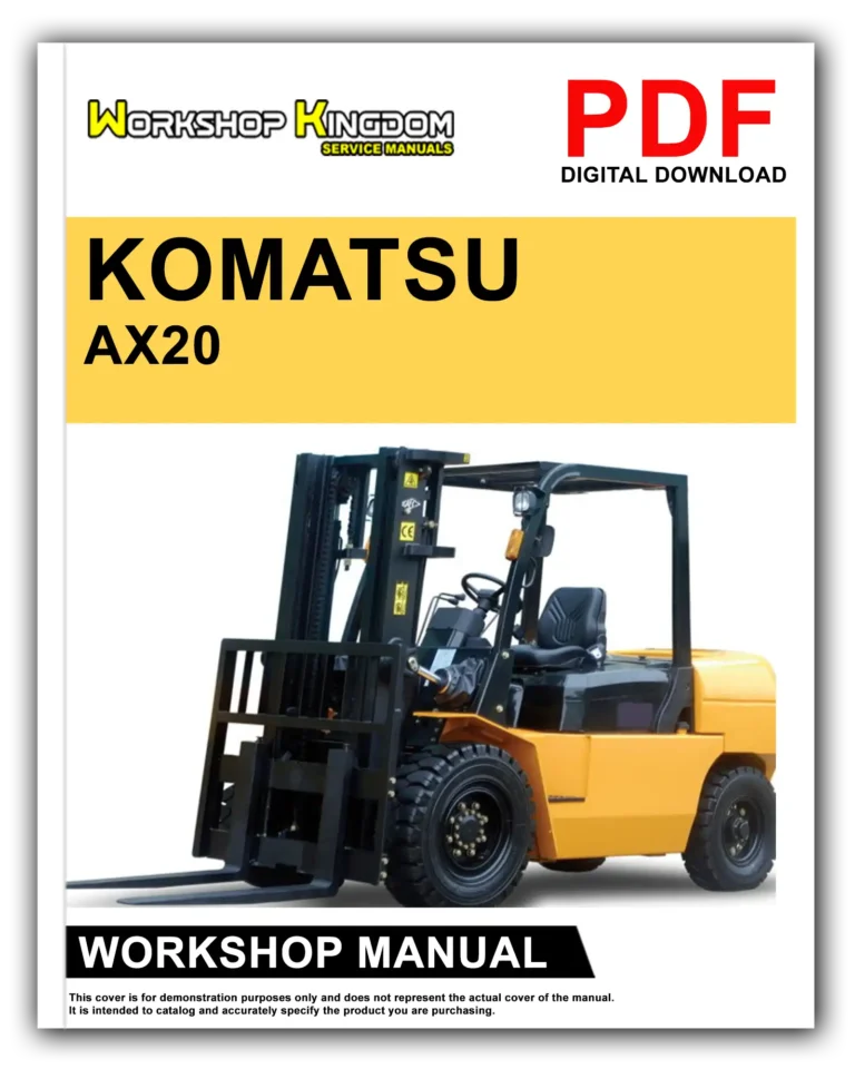 KOMATSU AX20 Workshop Repair Service Manual – English – PDF Download