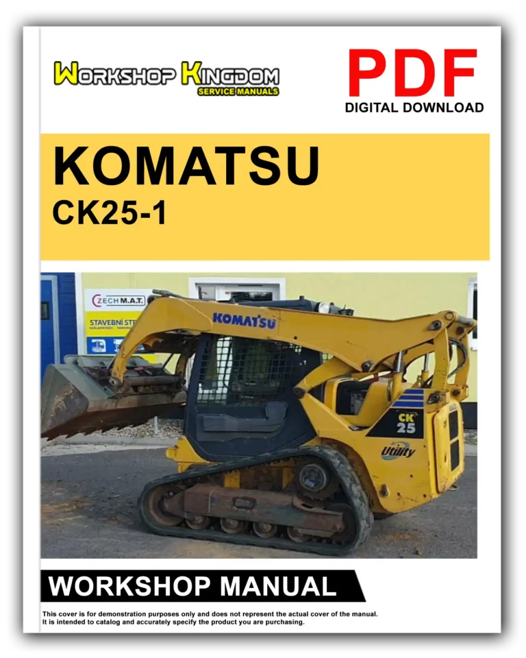 KOMATSU CK25-1 Workshop Repair Service Manual – English – PDF Download