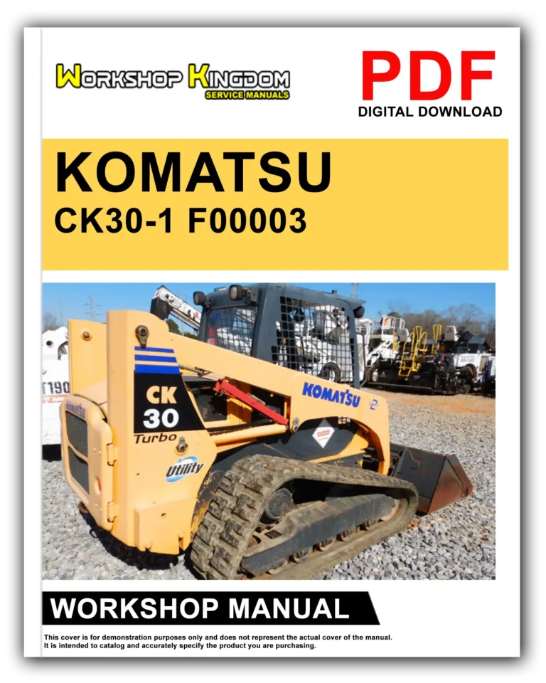 KOMATSU CK30-1 F00003 Workshop Repair Service Manual – English – PDF Download