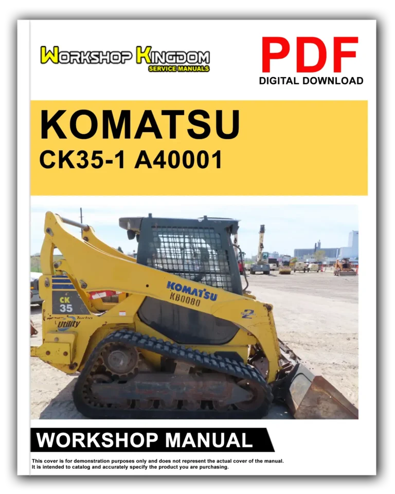 KOMATSU CK35-1 A40001 AND UP Workshop Repair Service Manual – English – PDF Download