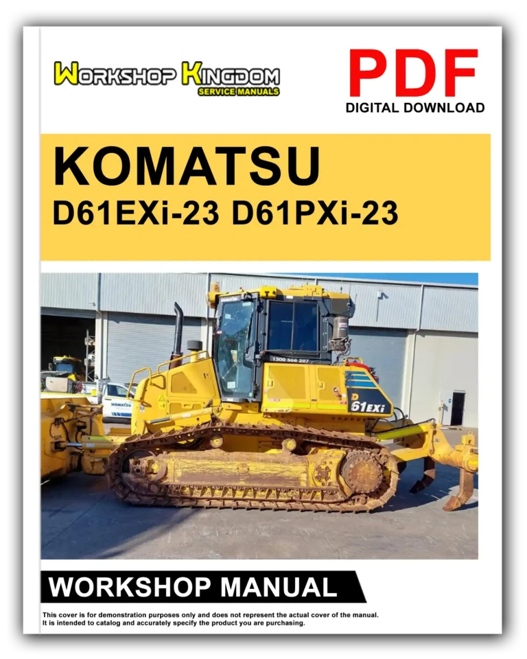 KOMATSU D61EXi-23 D61PXi-23 Workshop Repair Service Manual – English – PDF Download
