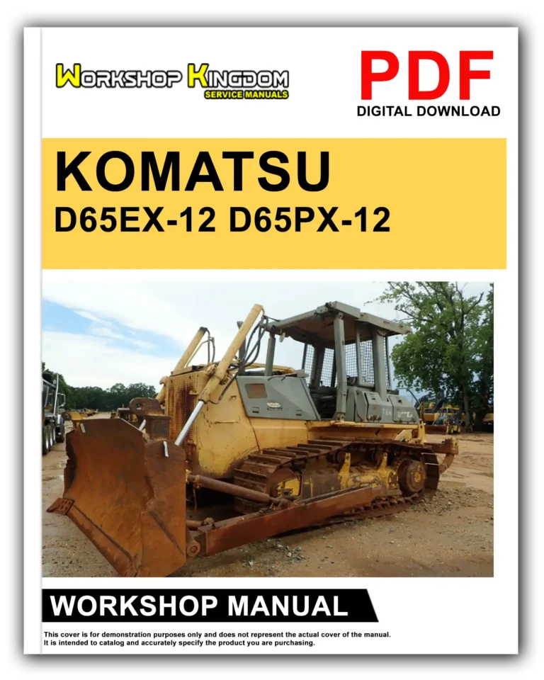 KOMATSU D65EX-12 D65PX-12 Workshop Repair Service Manual – English – PDF Download