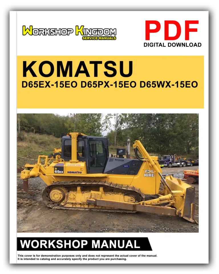 KOMATSU D65EX-15EO D65PX-15EO D65WX-15EO Workshop Repair Service Manual – English – PDF Download