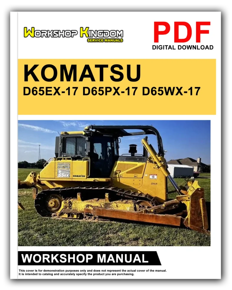KOMATSU D65EX-17 D65PX-17 D65WX-17 Workshop Repair Service Manual – English – PDF Download