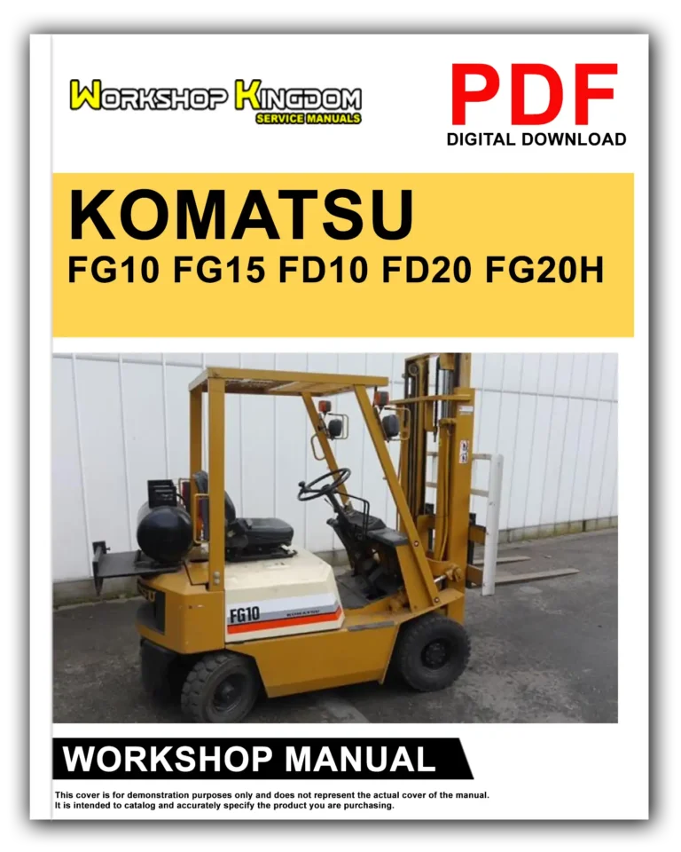 KOMATSU FG10 FG15 FD10 FD20 FG20H FG20N FG35A FD20 FD20H FD20N FD35A SERIES Workshop Repair Service Manual – English – PDF Download