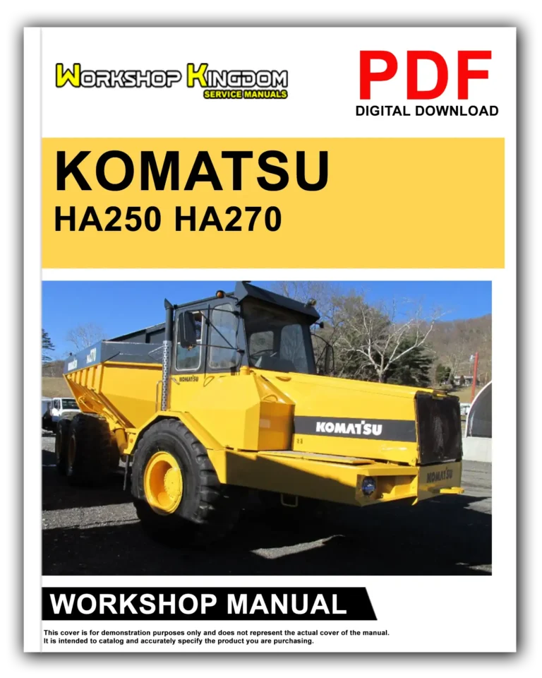 KOMATSU HA250 HA270 Workshop Repair Service Manual – English – PDF Download