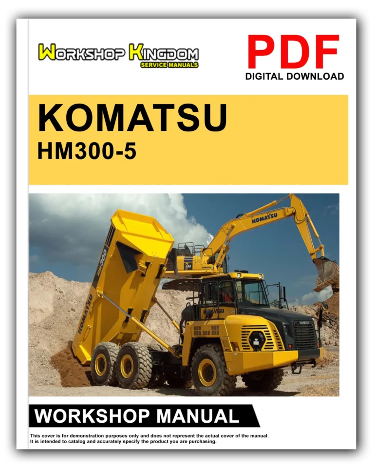 KOMATSU HM300-5 Workshop Repair Service Manual – English – PDF Download