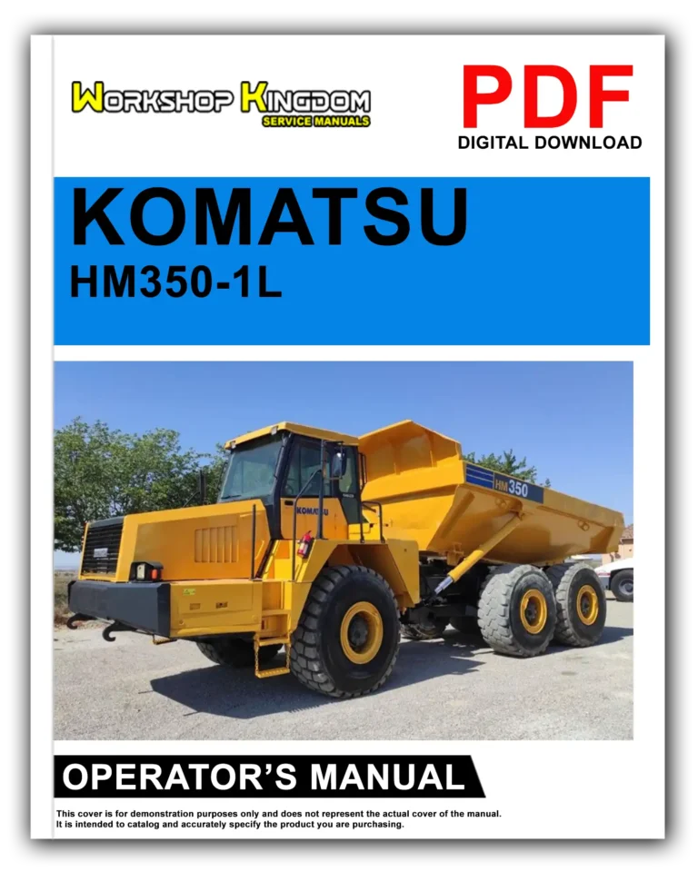 KOMATSU HM350-1L Operator’s Manual – English – PDF Download