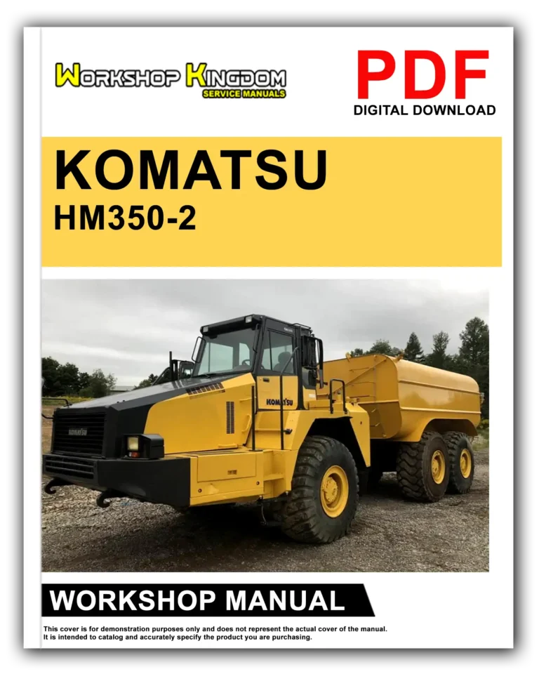 KOMATSU HM350-2 A11001 AND UP Workshop Repair Service Manual – English – PDF Download