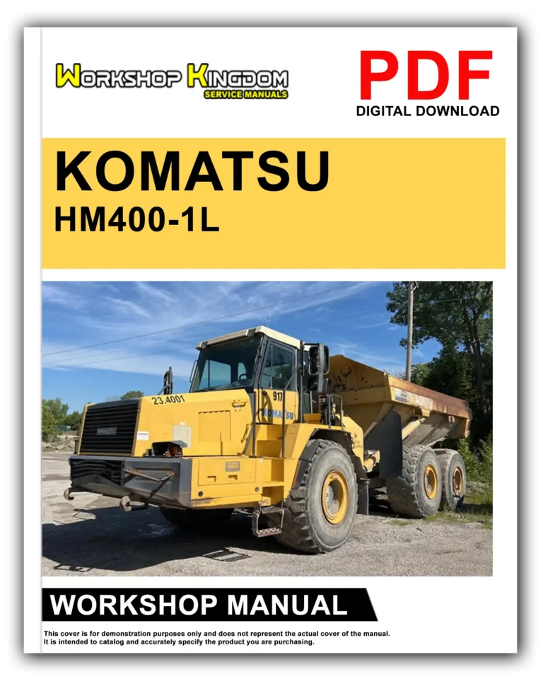 KOMATSU HM400-1L A10001 AND UP Workshop Repair Service Manual – English – PDF Download