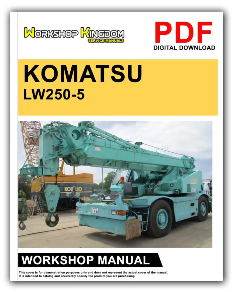 KOMATSU LW250-5 50001 23001 AND UP Workshop Repair Service Manual – English – PDF Download