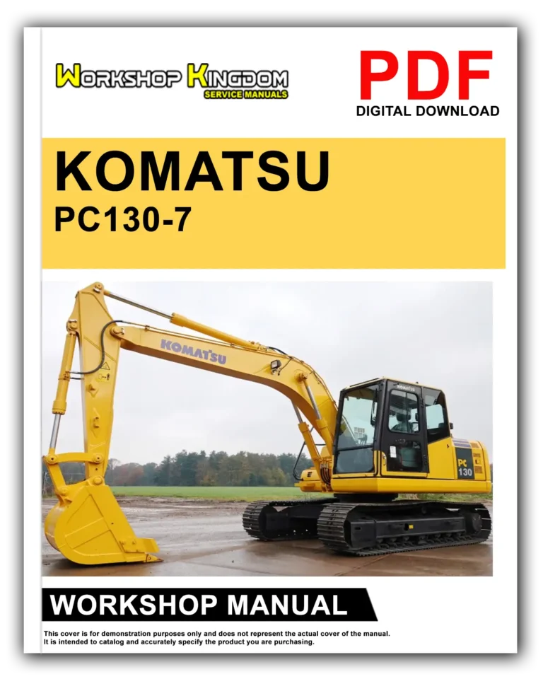 KOMATSU PC130-7 70001 AND UP Workshop Repair Service Manual – English – PDF Download