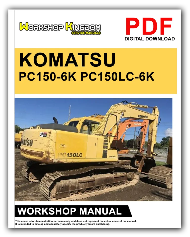 KOMATSU PC150-6K PC150LC-6K Workshop Repair Service Manual – English – PDF Download