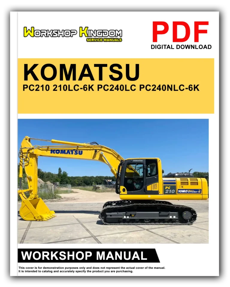 KOMATSU PC210 210LC-6K PC240LC PC240NLC-6K K32001 Workshop Repair Service Manual – English – PDF Download