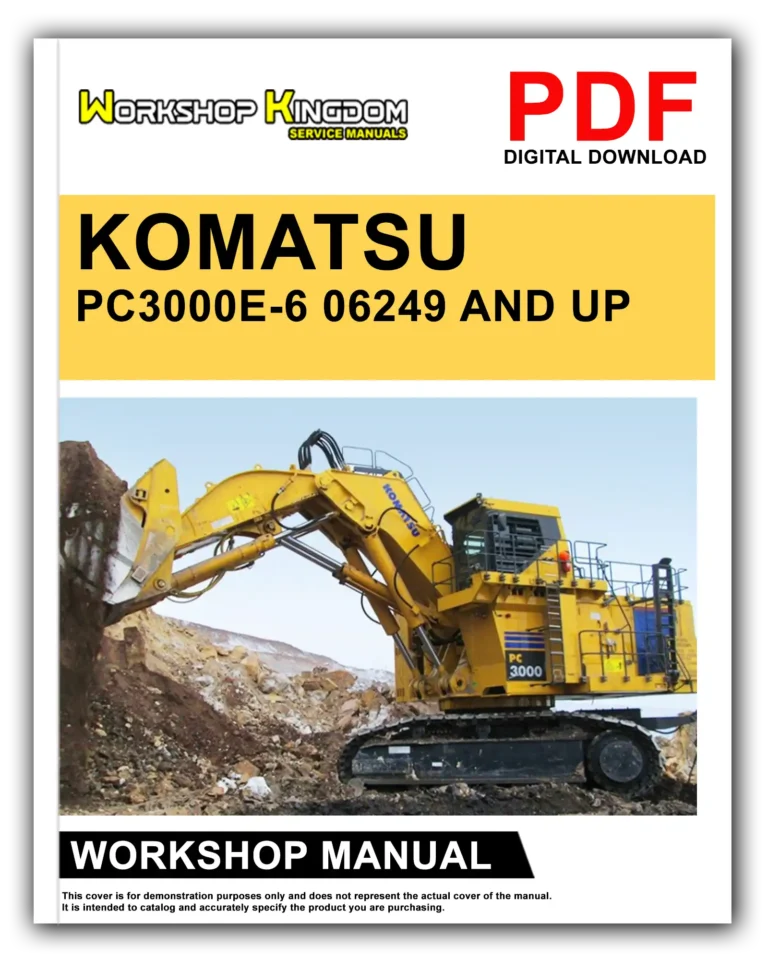 KOMATSU PC3000E-6 06249 AND UP Workshop Repair Service Manual – English – PDF Download